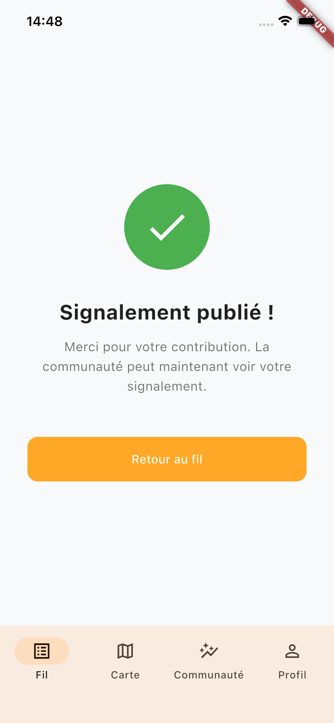 Signalement publié
